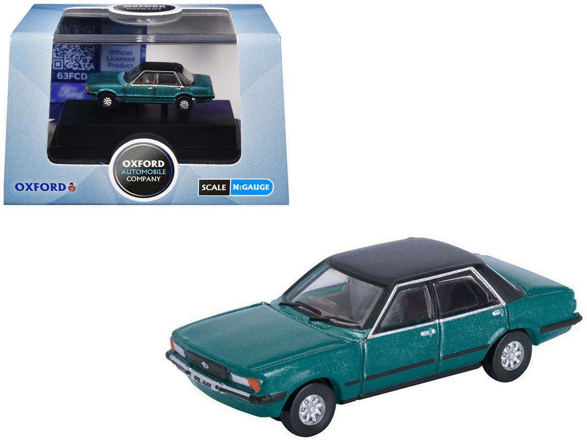 Ford Cortina Mk5 RHD (Right Hand Drive) Cosmos Blue Metallic with Black Top 1/148 (N) Scale Diecast Model Car by Oxford Diecast-3