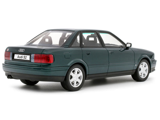 1993 Audi S2 Sedan Emerald Green Metallic Limited Edition to 2000 pieces Worldwide 1/18 Model Car by Otto Mobile-0