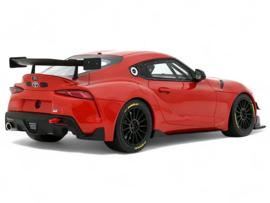 2023 Toyota Supra GT4 100 Edition Plasma Orange Metallic Limited Edition to 999 pieces Worldwide 1/18 Model Car by Otto Mobile-0