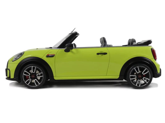 2021 Mini JCW Cabrio Zesty Yellow with Black Stripes 1/18 Model Car by Otto Mobile-0