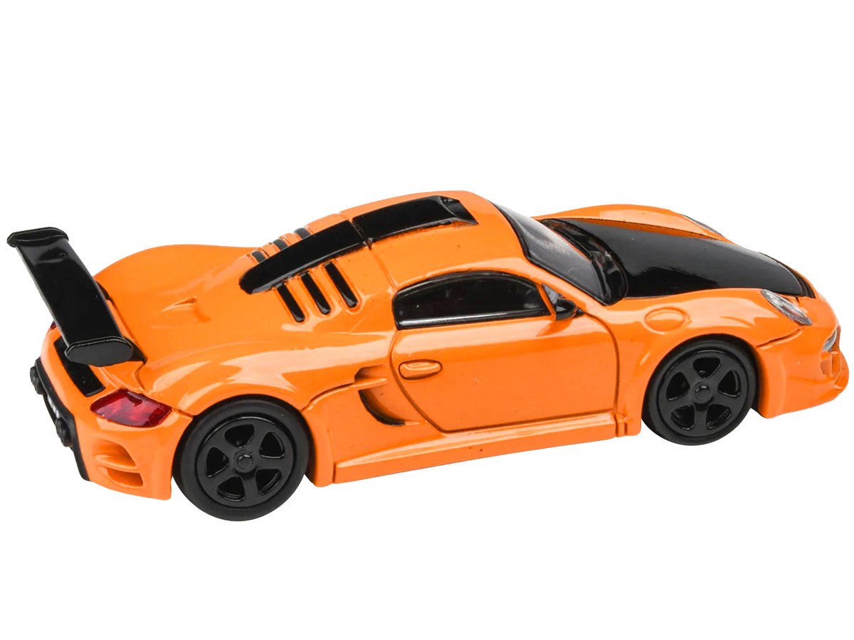 2012 RUF CTR3 Clubsport Orange with Black Hood 1/64 Diecast Model Car by Paragon Models-1