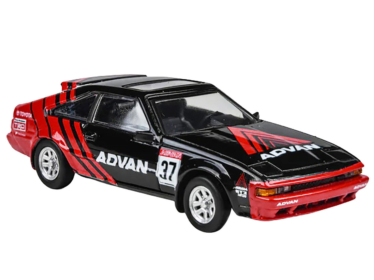 1984 Toyota Celica Supra #37 "ADVAN" Black and Red 1/64 Diecast Model Car by Paragon Models-2