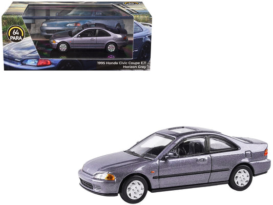 1995 Honda Civic Coupe EJ1 Horizon Gray Metallic with Sunroof 1/64 Diecast Model Car by Paragon-0