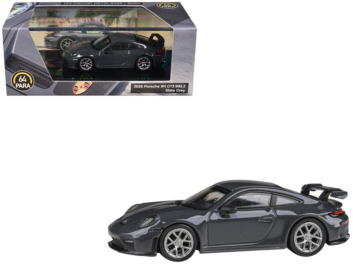 2025 Porsche 911 GT3 (992.2) Slate Gray 1/64 Diecast Model Car by Paragon Models-0