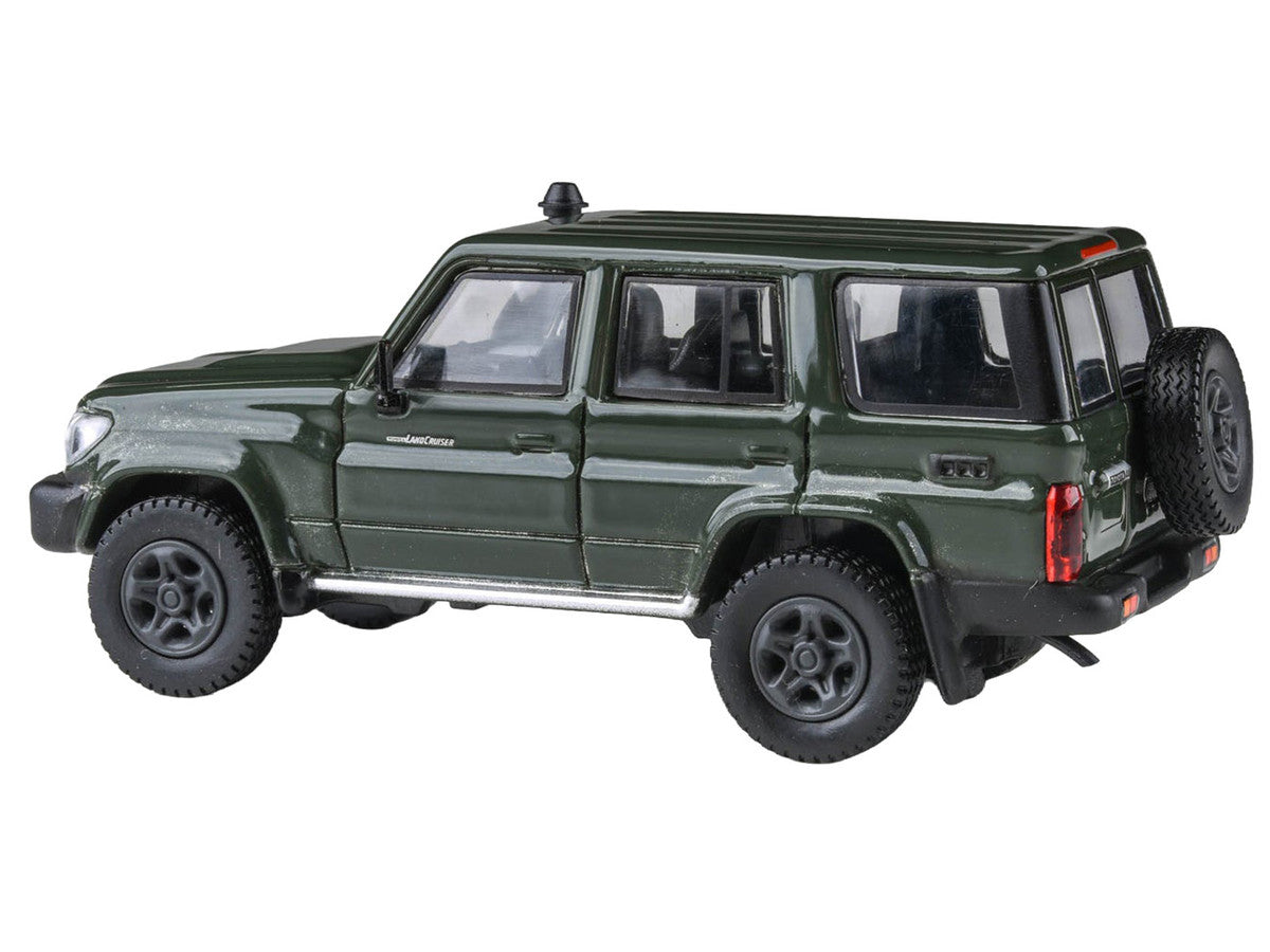 2014 Toyota Land Cruiser LC 76 Military Green 1/64 Diecast Model Car by Paragon Models-2