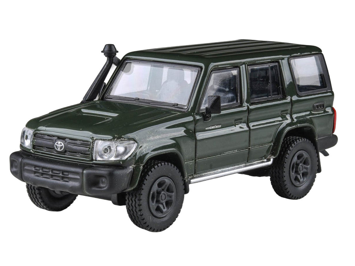 2014 Toyota Land Cruiser LC 76 Military Green 1/64 Diecast Model Car by Paragon Models-4