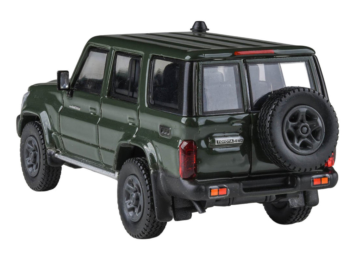2014 Toyota Land Cruiser LC 76 Military Green 1/64 Diecast Model Car by Paragon Models-3