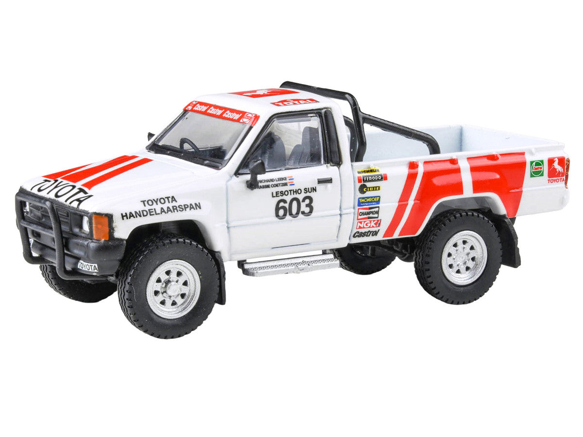 Toyota Hilux Pickup Truck #603 Kassie Coetzee - Richard Leeke Winner "Roof of Africa" (1993) 1/64 Diecast Model Car by Paragon Models-1