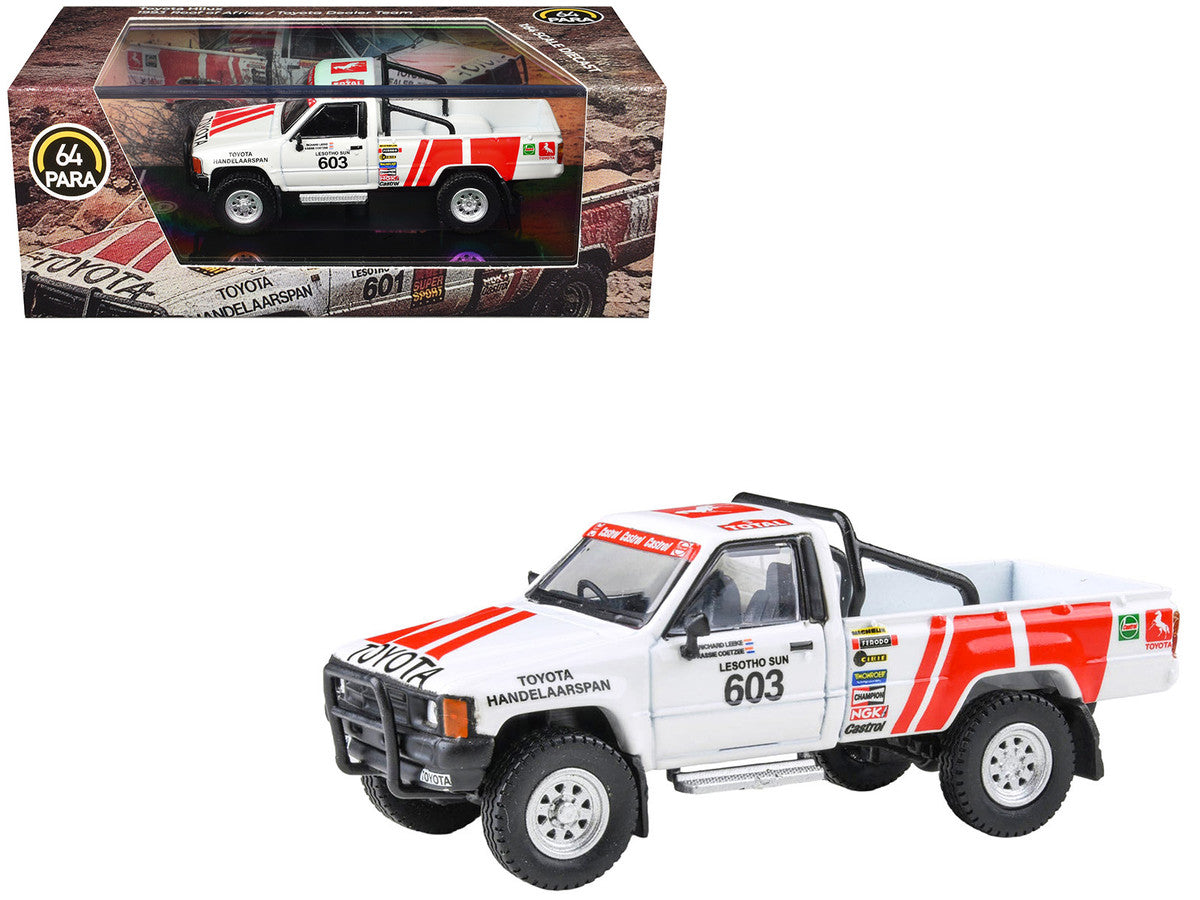 Toyota Hilux Pickup Truck #603 Kassie Coetzee - Richard Leeke Winner "Roof of Africa" (1993) 1/64 Diecast Model Car by Paragon Models-0