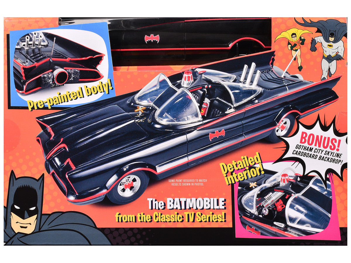 Skill 2 Model Kit Batmobile "Batman" (1966-1968) TV Series 1/25 Scale Model by Polar Lights-3