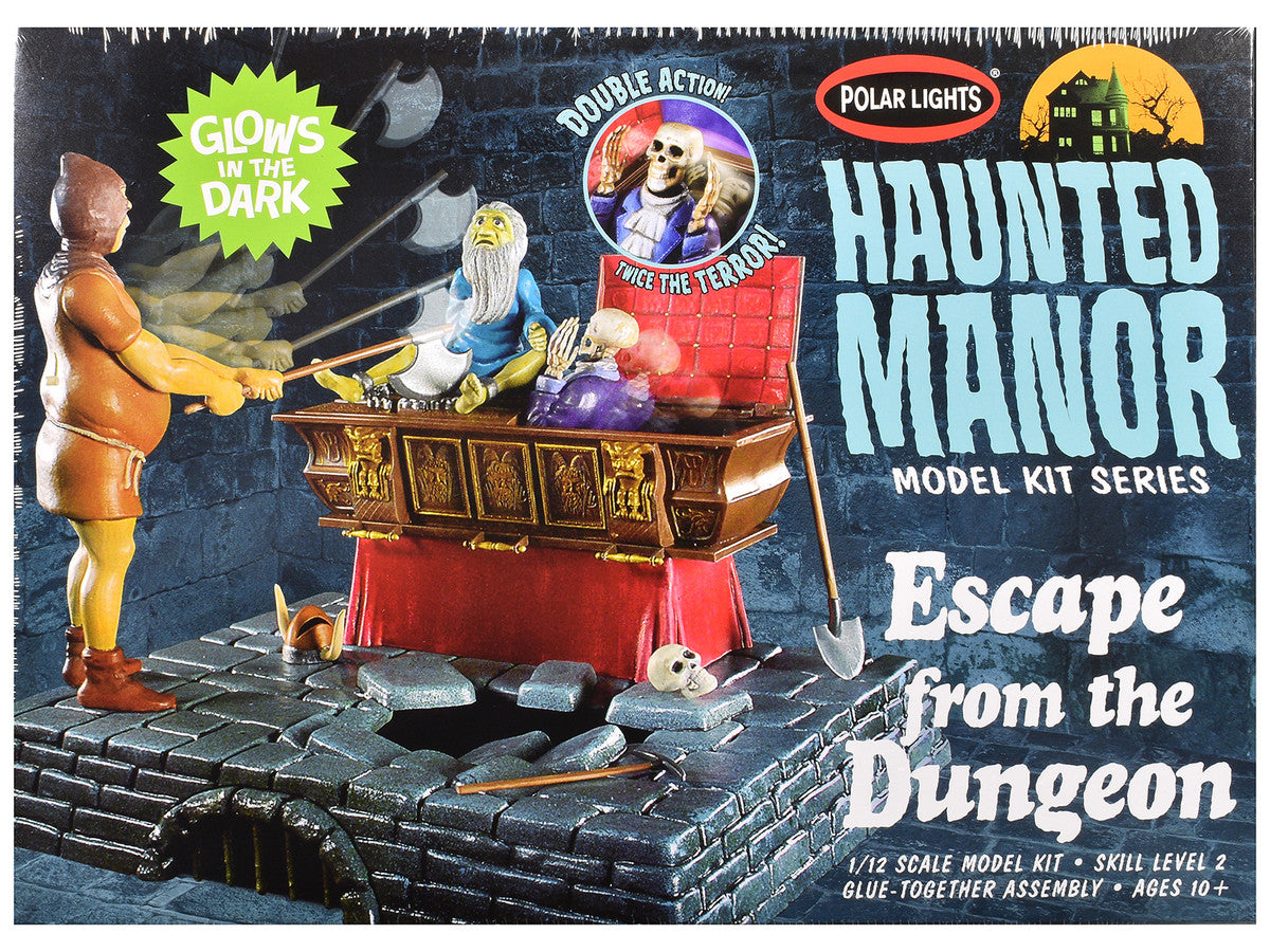 Skill 2 Model Kit Haunted Manor "Escape from the Dungeon" Diorama Set 1/12 Scale Model by Polar Lights-2