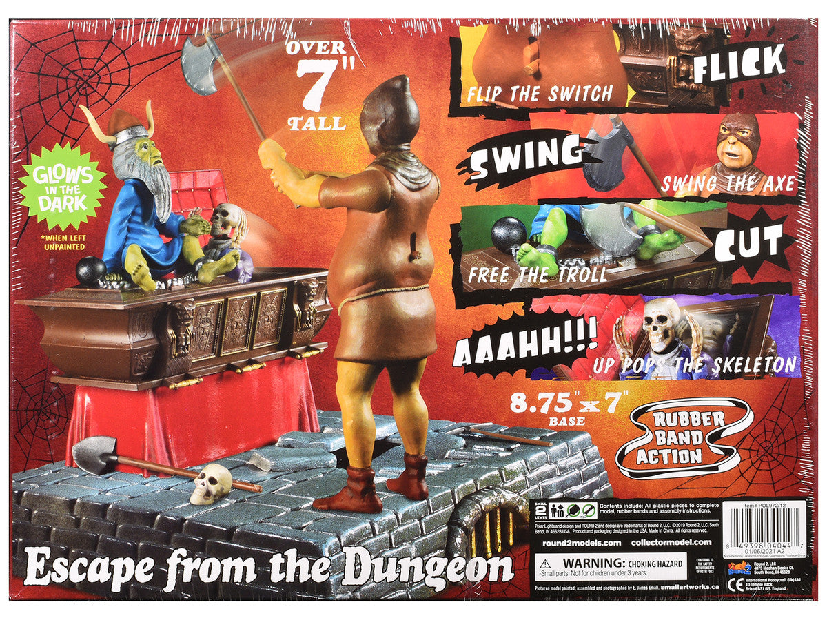 Skill 2 Model Kit Haunted Manor "Escape from the Dungeon" Diorama Set 1/12 Scale Model by Polar Lights-1
