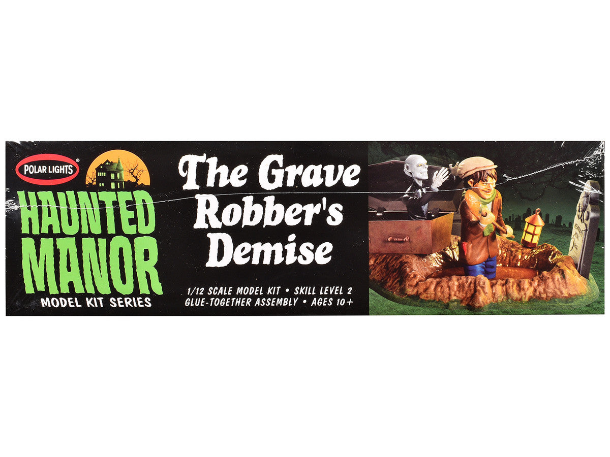 Skill 2 Model Kit Haunted Manor "The Grave Robber's Demise" Diorama Set 1/12 Scale Model by Polar Lights-0