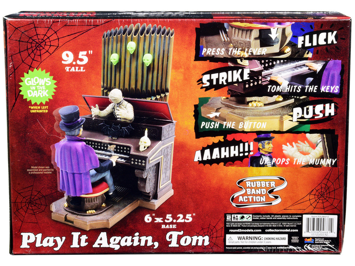 Skill 2 Model Kit Haunted Manor "Play it Again Tom" Diorama Set 1/12 Scale Model by Polar Lights-3