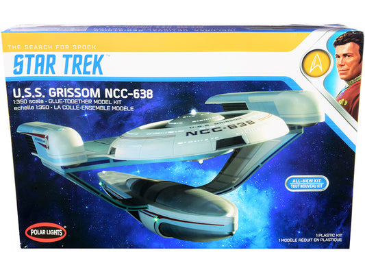 Skill 2 Model Kit U.S.S. Grissom NCC-638 Starship "Star Trek III: The Search for Spock" (1984) Movie 1/350 Scale Model by Polar Lights-0
