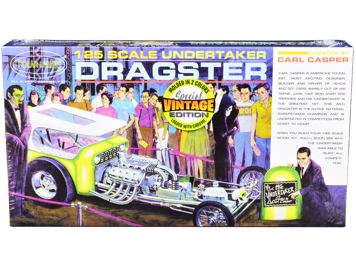 Skill 2 Model Kit Undertaker Dragster by Carl Casper 1/25 Scale Model by Polar Lights-0