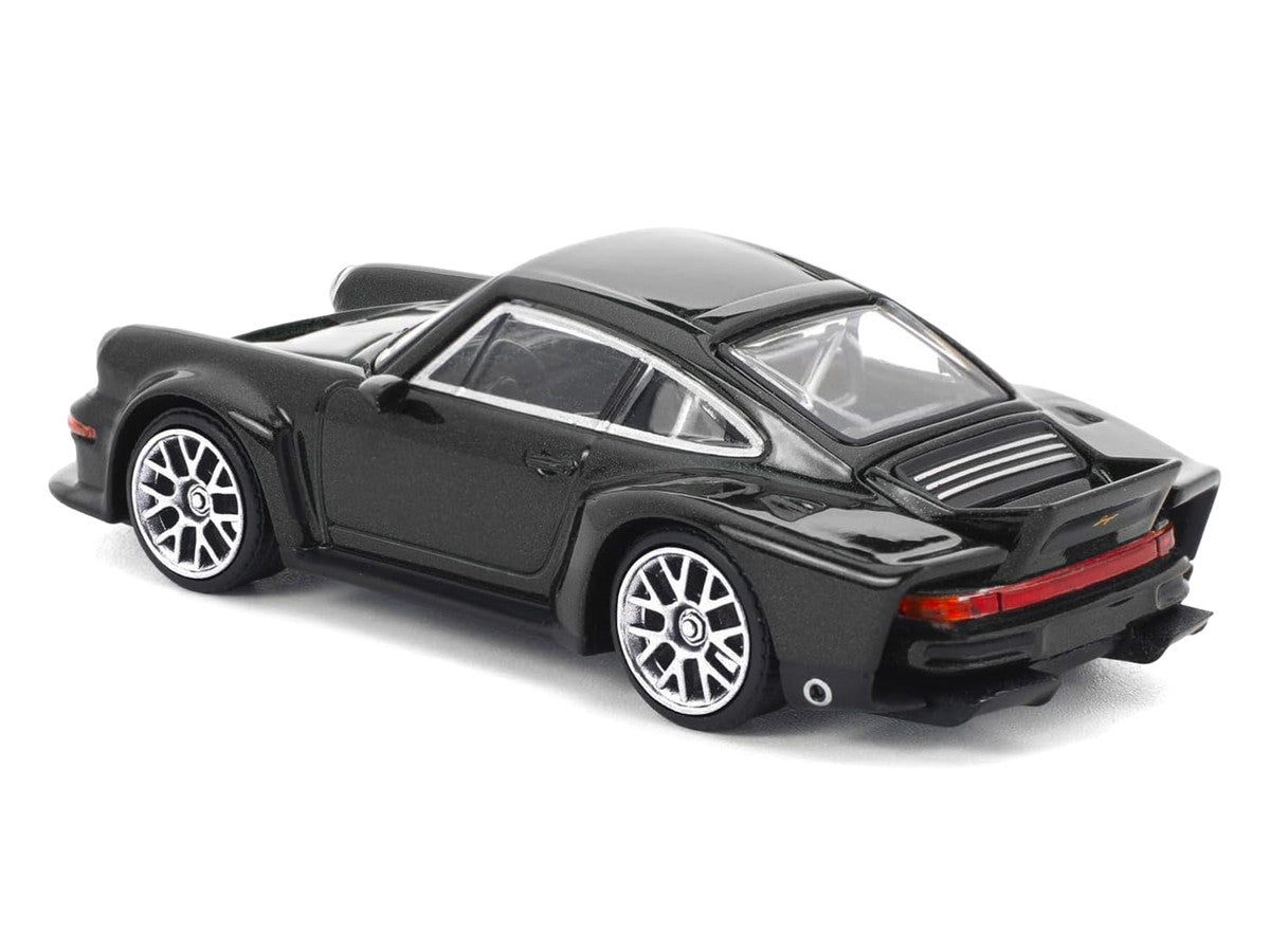 Singer DLS Turbo Black Metallic 1/64 Diecast Model Car by Pop Race-3