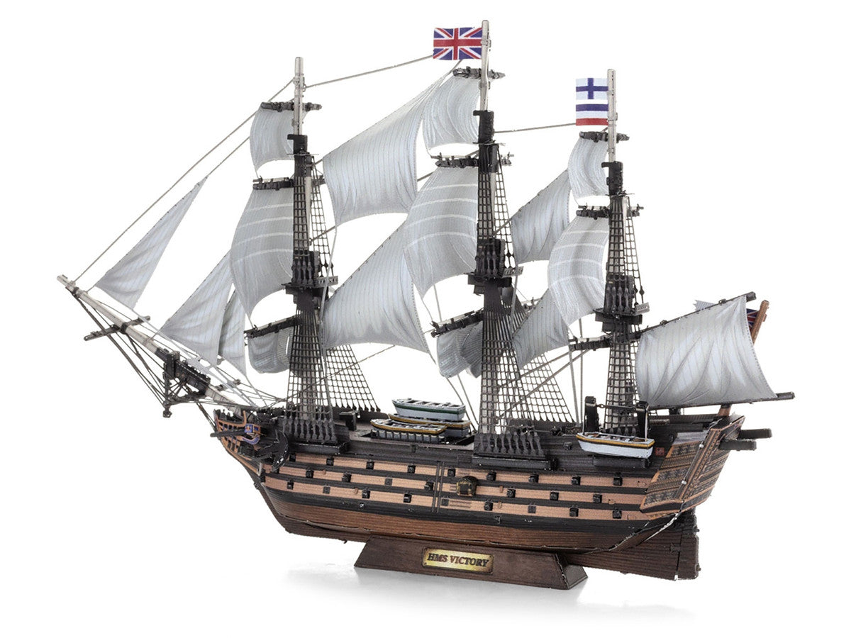 Model Kit HMS Victory British Navy Ship (Challenging Difficulty) Steel Model by Metal Earth-3