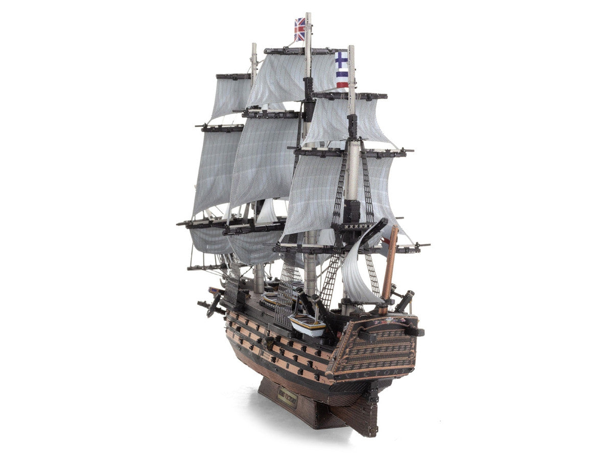 Model Kit HMS Victory British Navy Ship (Challenging Difficulty) Steel Model by Metal Earth-2