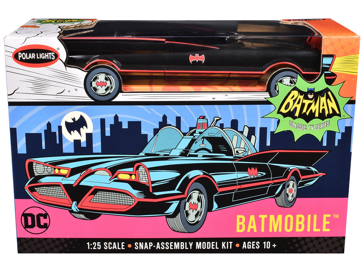 Skill 2 Model Kit Batmobile "Batman" (1966-1968) TV Series 1/25 Scale Model by Polar Lights-0