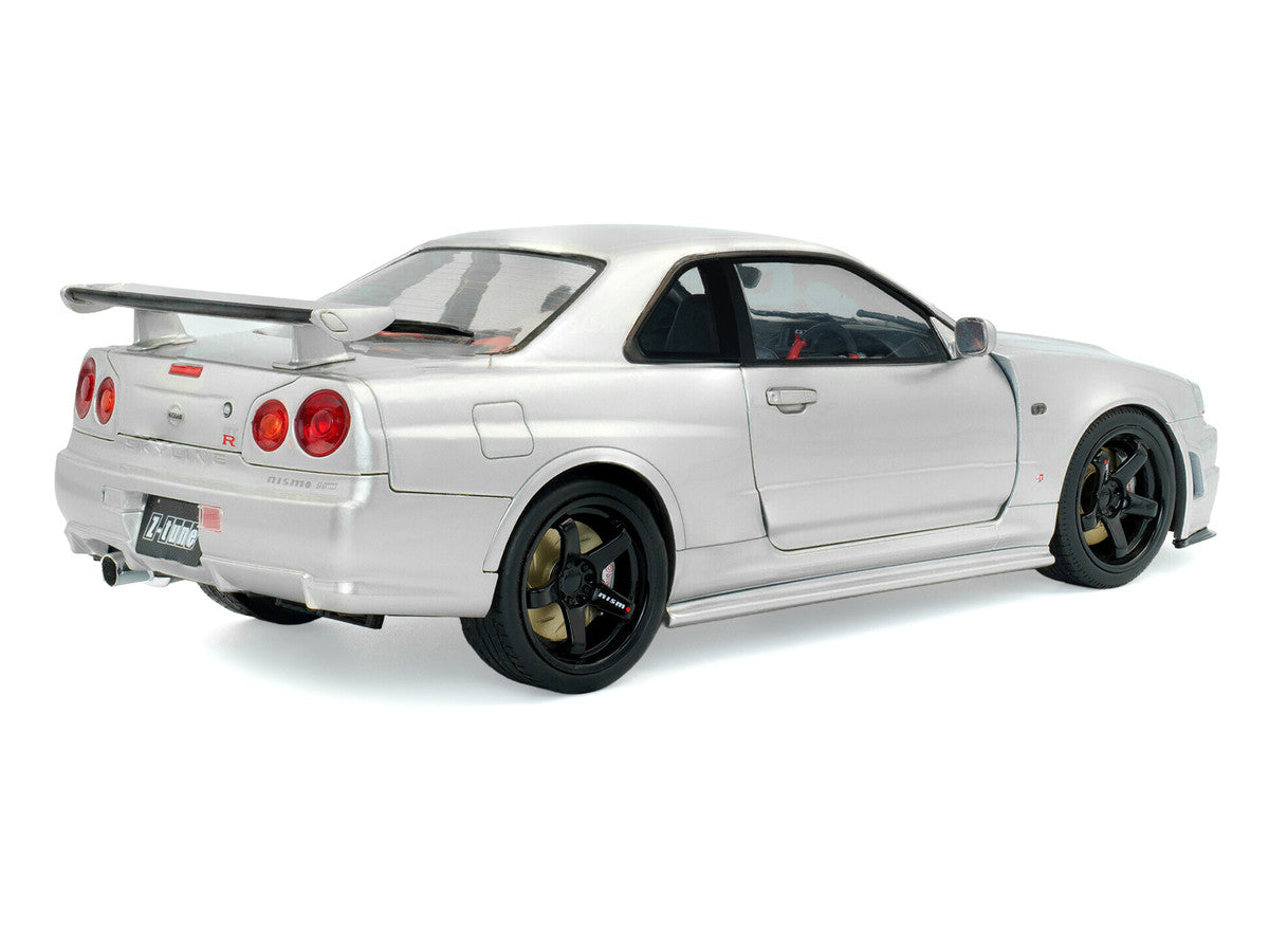 1999 Nissan Skyline GT-R (R34) Z-Tune RHD (Right Hand Drive) Silver Metallic 1/18 Diecast Model Car by Solido-0