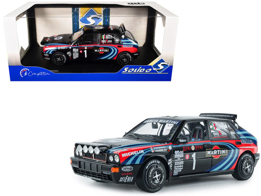 Lancia Delta HF Integrale #1 A. Sacco - A. Ollero "Miki Biasion Martini Racing Rallye Monte Carlo 1990 Tribute" FIA Historic Rally (2026) "Competition" Series 1/18 Diecast Model Car by Solido-0
