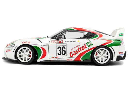 2024 Toyota GR Supra #36 "Toyota Racing Tribute" White with Green and Red Graphics 1/18 Diecast Model Car by Solido-0