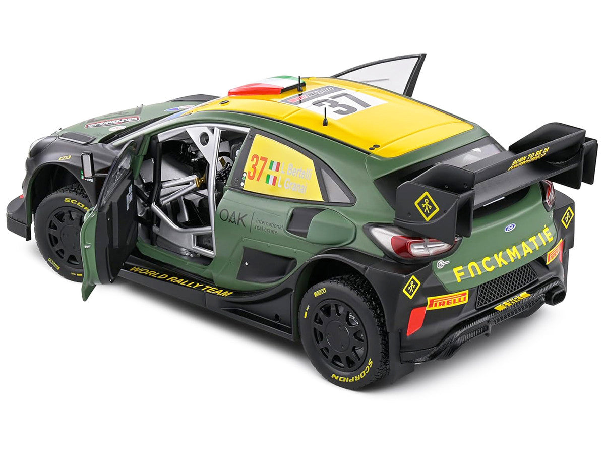 Ford Puma Rally1 Hybrid #37 Lorenzo Bertelli - Lorenzo Granai "Rally New Zealand" (2022) "Competition" Series 1/18 Diecast Model Car by Solido-1