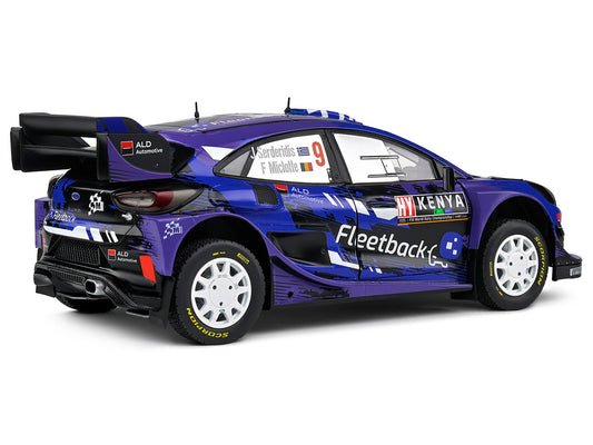 Ford Puma Rally1 Hybrid #9 Jourdan Serderidis - Frederic Miclotte "Safari Rally Kenya" (2022) "Competition" Series 1/18 Diecast Model Car by Solido-0