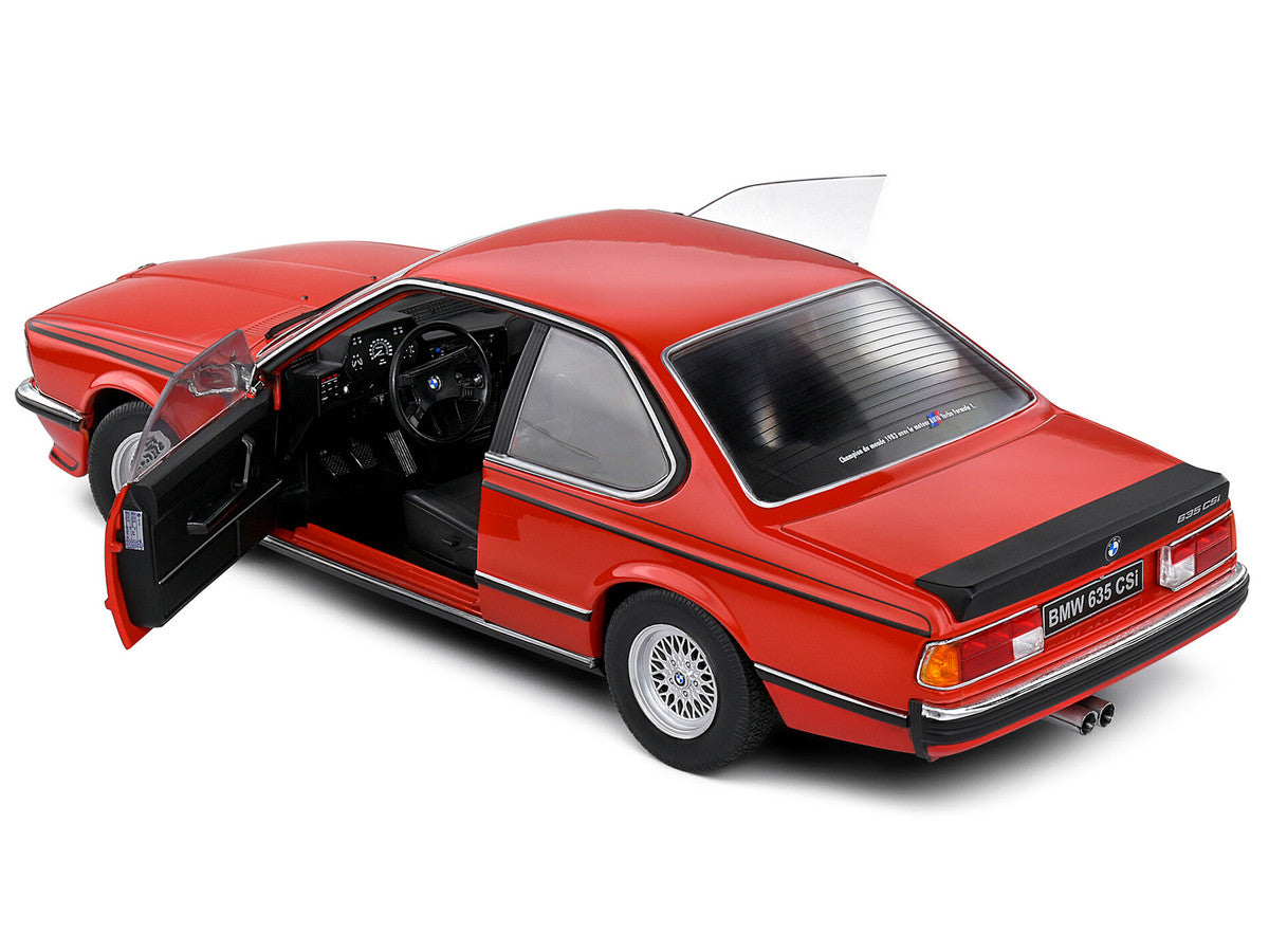 1984 BMW 635 CSI (E24) Henna Red 1/18 Diecast Model Car by Solido-4