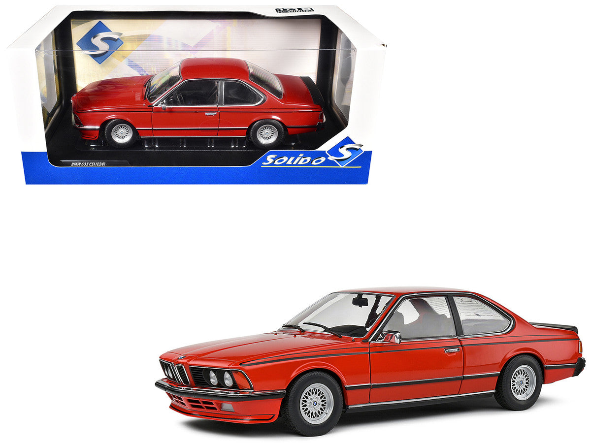 1984 BMW 635 CSI (E24) Henna Red 1/18 Diecast Model Car by Solido-0