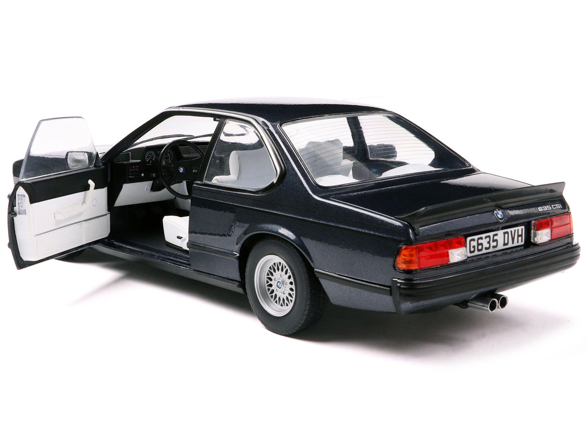 1984 BMW 635 CSI (E24) Macau Blue Metallic 1/18 Diecast Model Car by Solido-3
