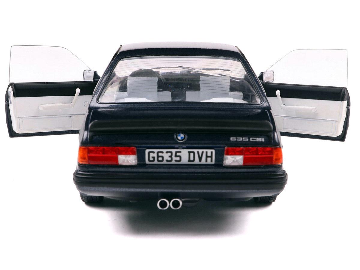 1984 BMW 635 CSI (E24) Macau Blue Metallic 1/18 Diecast Model Car by Solido-1