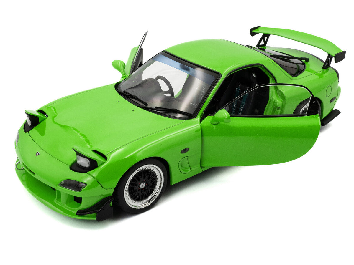 1999 Mazda RX7 Type RS (FD3RS) RHD (Right Hand Drive) Neon Green 1/18 Diecast Model Car by Solido-1