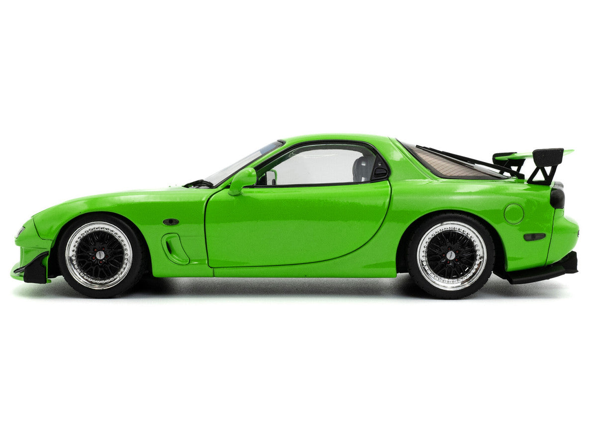1999 Mazda RX7 Type RS (FD3RS) RHD (Right Hand Drive) Neon Green 1/18 Diecast Model Car by Solido-0
