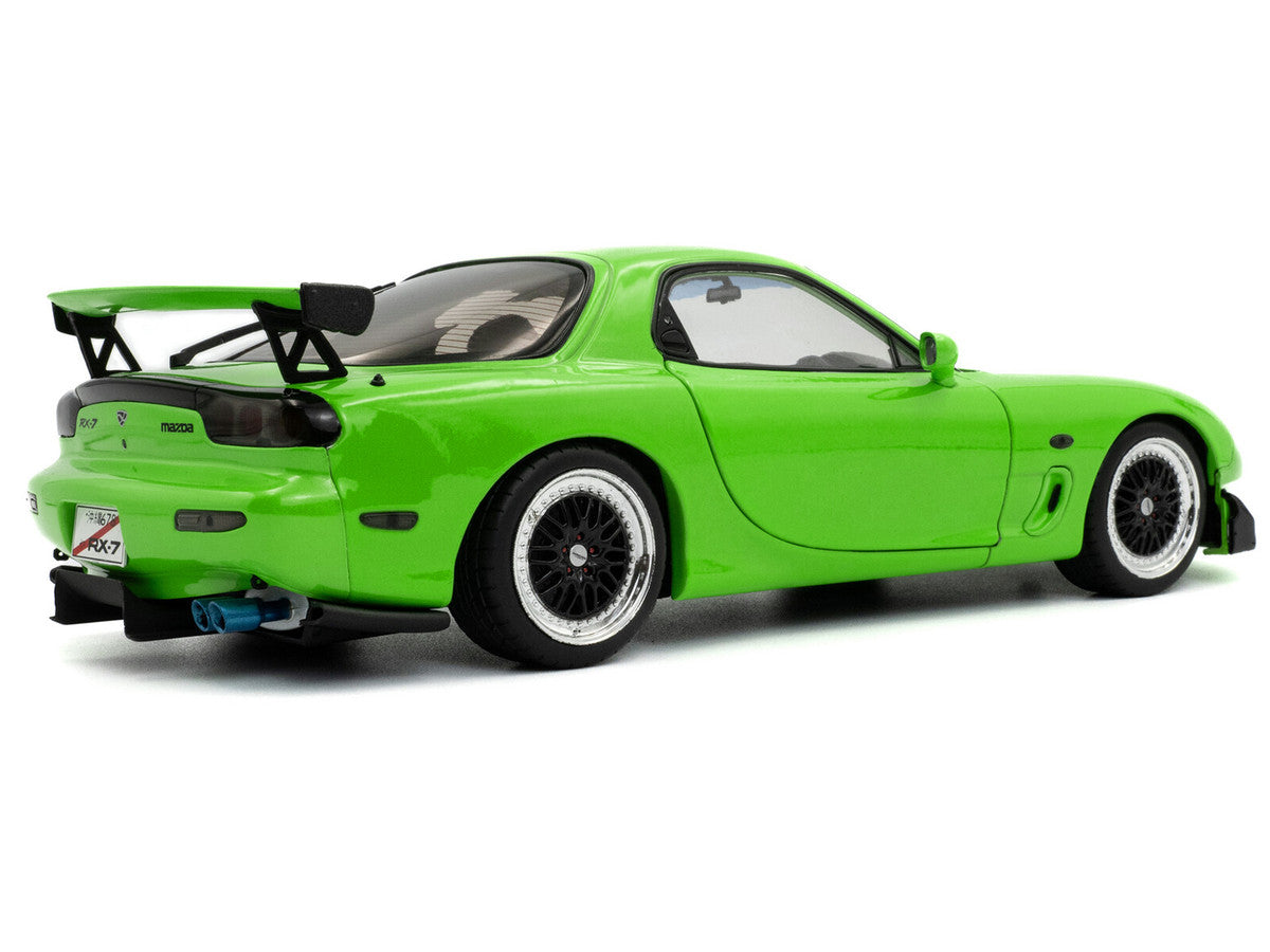 1999 Mazda RX7 Type RS (FD3RS) RHD (Right Hand Drive) Neon Green 1/18 Diecast Model Car by Solido-3