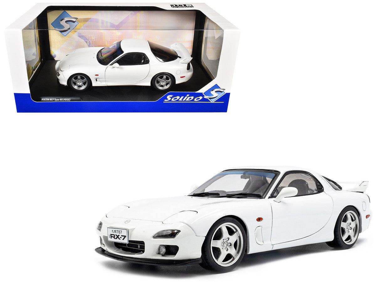 2001 Mazda RX7 Type RS (FD3S) RHD (Right Hand Drive) White 1/18 Diecast Model Car by Solido-4