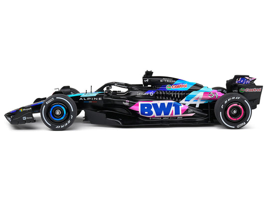 Alpine A524 Presentation Edition "BWT" "Formula One F1 World Championship" (2024) "Competition" Series 1/18 Diecast Model Car by Solido-0