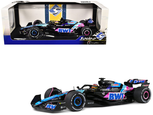 Alpine A524 #31 Esteban Ocon "BWT" Formula One F1 Miami GP (2024) "Competition" Series 1/18 Diecast Model Car by Solido-0