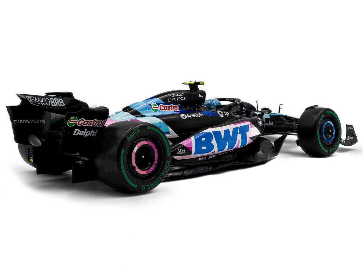 Alpine A524 #31 Esteban Ocon "BWT" 2nd Place F1 "Sao Paulo GP" (2024) "Competition" Series 1/18 Diecast Model Car by Solido-1