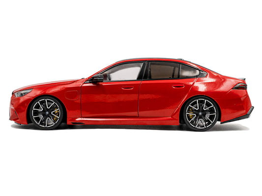 2025 BMW M5 Fire Red with Black Top 1/18 Diecast Model Car by Solido-0