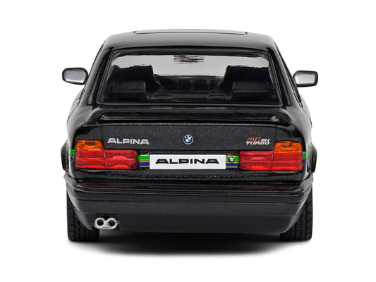 1994 BMW E34 Alpina B10 BiTurbo Black Metallic with Green Graphics 1/43 Diecast Model Car by Solido-0