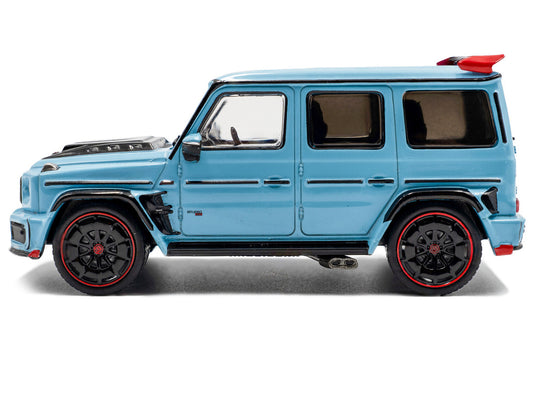 2021 Brabus Rocket 900 China Blue with Black Hood 1/43 Diecast Model Car by Solido-0