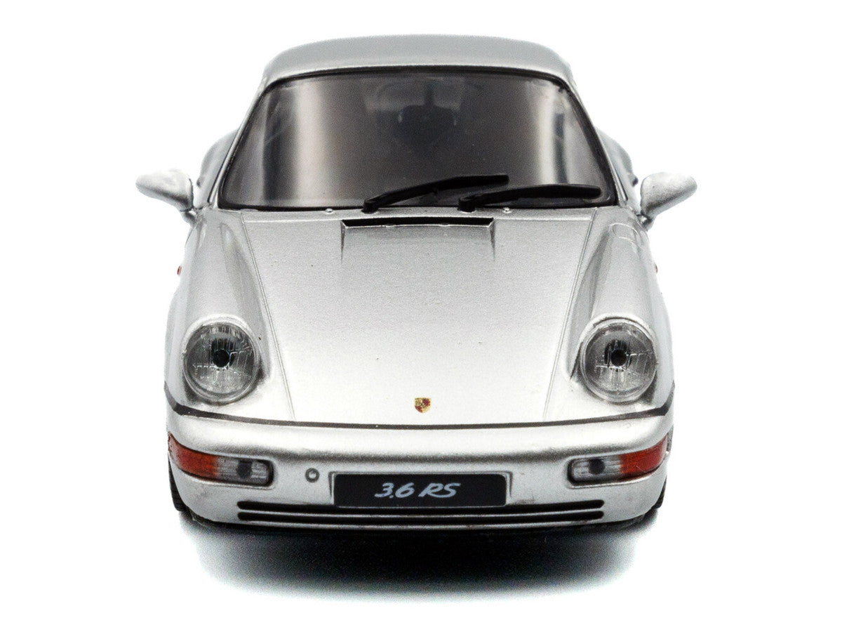 1994 Porsche 911 (964) RS Silver Metallic with Black Stripes 1/43 Diecast Model Car by Solido-2