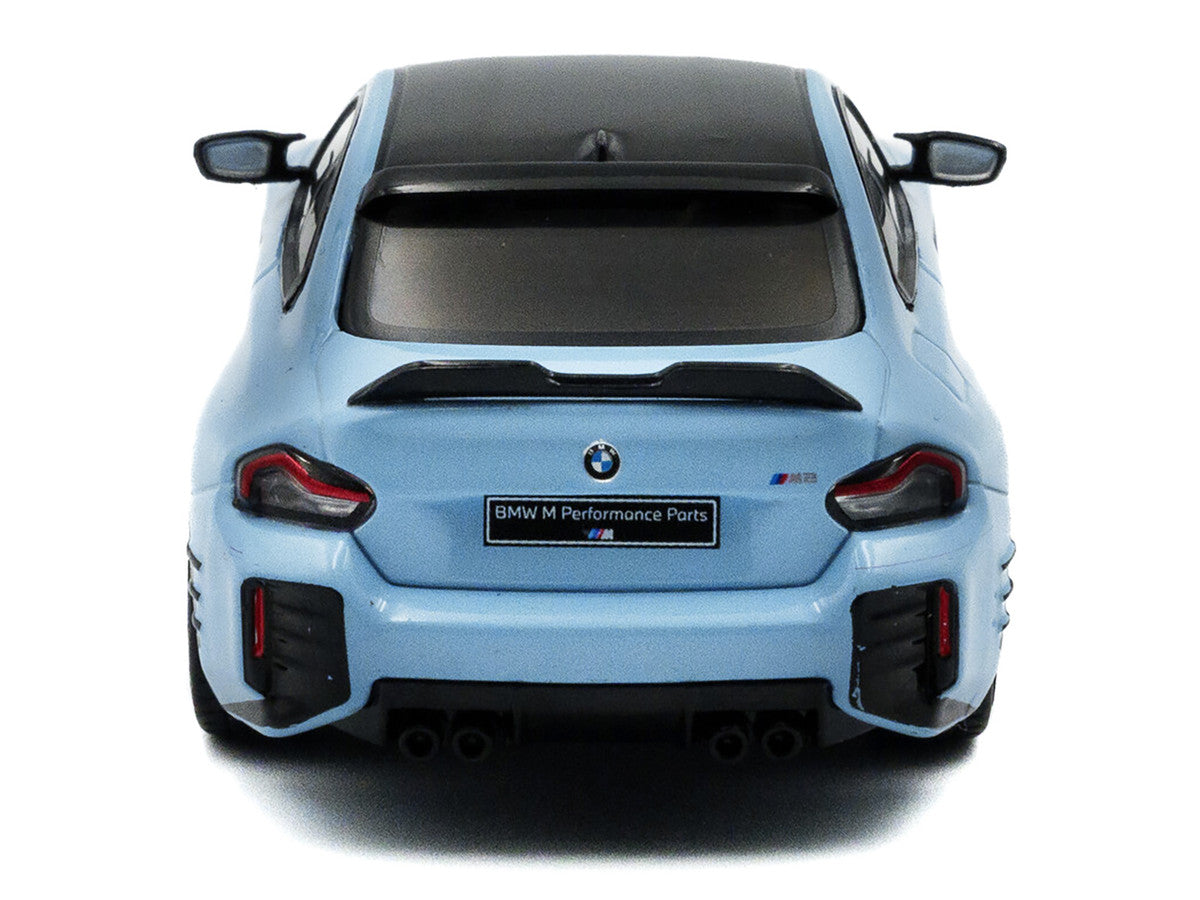 2023 BMW M2 M Performance Zandvoort Blue with Black Top 1/43 Diecast Model Car by Solido-2