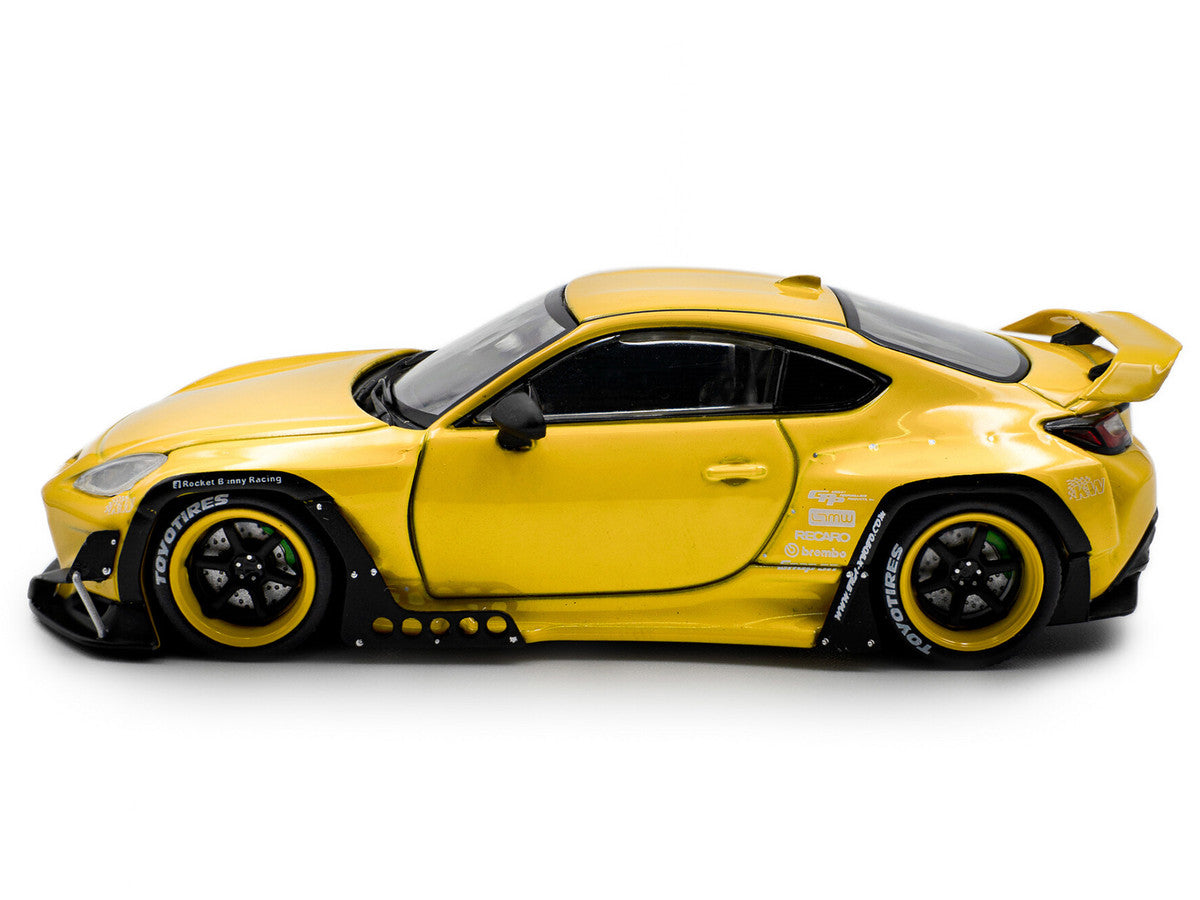 2022 Toyota Pandem GR86 Yellow 1/43 Diecast Model Car by Solido-0