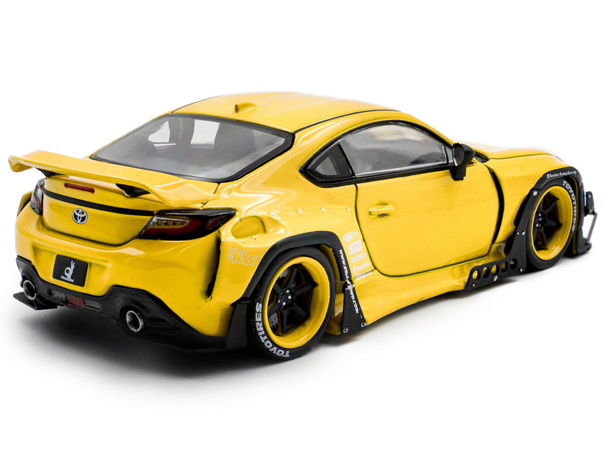 2022 Toyota Pandem GR86 Yellow 1/43 Diecast Model Car by Solido-3
