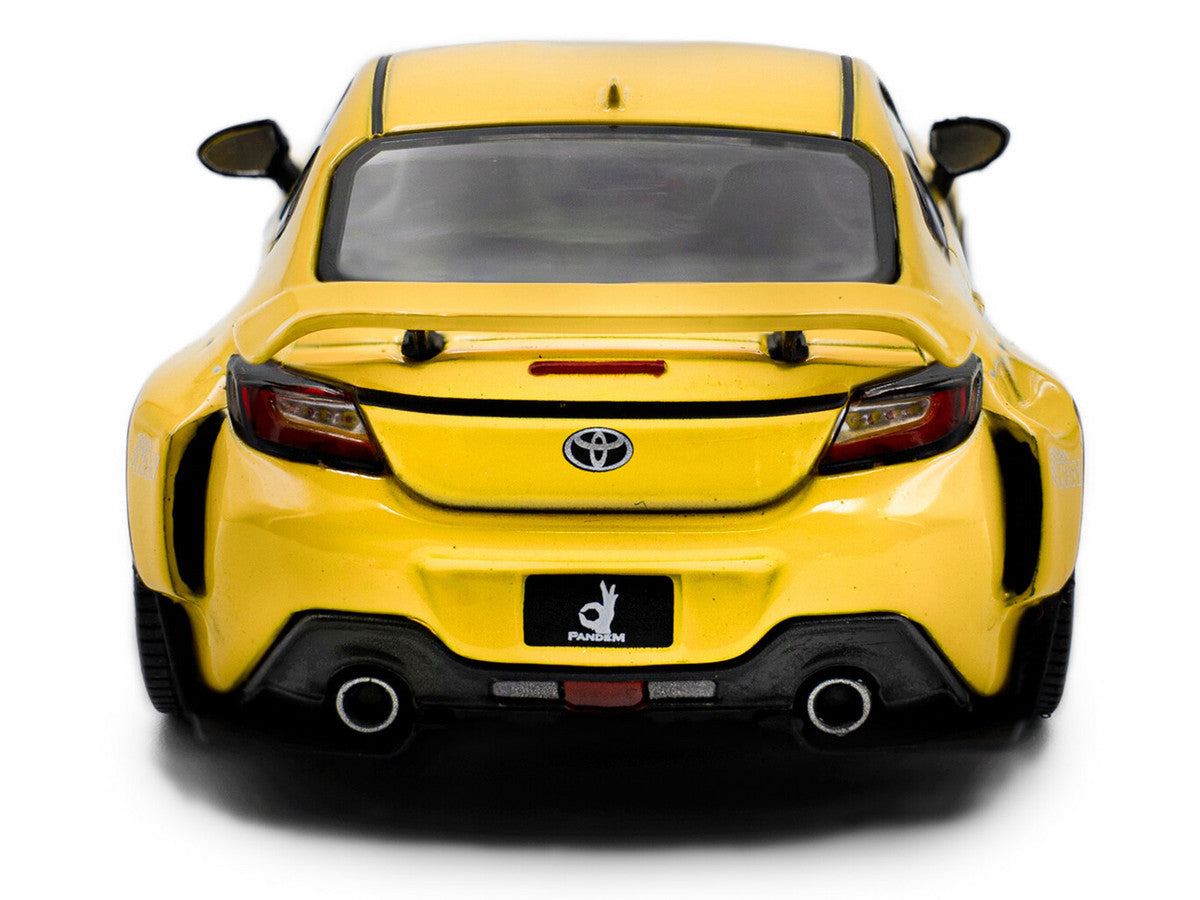2022 Toyota Pandem GR86 Yellow 1/43 Diecast Model Car by Solido-2