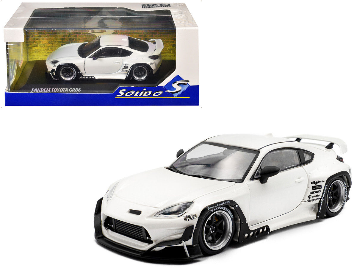 2022 Toyota Pandem GR86 White Metallic 1/43 Diecast Model Car by Solido-4