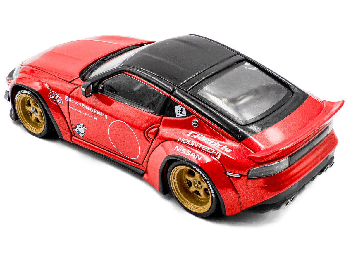 2022 Nissan Pandem Fairlady Z RHD (Right Hand Drive) Red Metallic with Black Top 1/43 Diecast Model Car by Solido-2